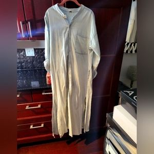 Free People denim maxi dress